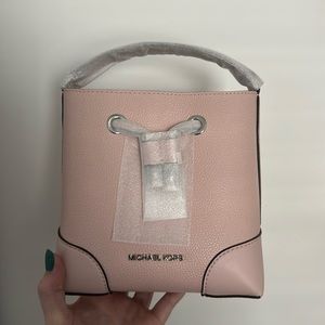 Pink Michael Kors Bucket Bag